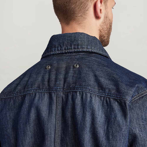 เสื้อแจ็กเก็ตผ้ายีนส์เจสำหรับผู้ชายเสื้อโค้ทลำลองติดกระดุมแบบไร้รอยต่อระบายอากาศได้มีสไตล์ - Product Image 3