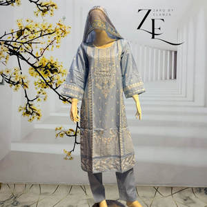 Moda Ready Wear Casual Salwar Kameez para damas tela de algodón suave para césped absorción de humedad secado rápido cómodo verano - Product Image 1
