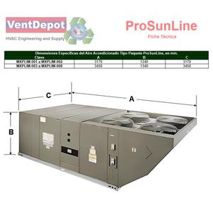 Paquete de sistemas de aire acondicionado IVS, MXPLI-004, 210000 BTU, 17.5 toneladas, R - Product Image 4