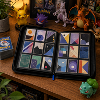 Classeur de cartes à collectionner à 9 pochettes avec fermeture éclair, capacité de 360 cartes, chargement latéral, album TCG, organisateur de collection personnalisé, vente en gros
