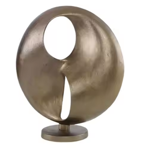 Escultura de Metal de estilo más nuevo, decoración hecha a mano, escultura de Metal con acabado plateado de lujo - Product Image 3