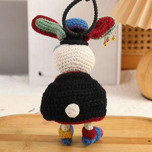 Muñeco de Conejo de Fieltro Hecho a Mano con Ganchillo, Colgante Creativo de Algodón, Adorno Colgante para Regalo - Product Image 6
