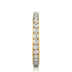 แหวนเพชรธรรมชาติชุบทอง14K สไตล์คลาสสิกหรูหราสำหรับงานเฉลิมฉลองครบรอบและงานรื่นเริงของผู้หญิงในอินเดีย - Product Image 6