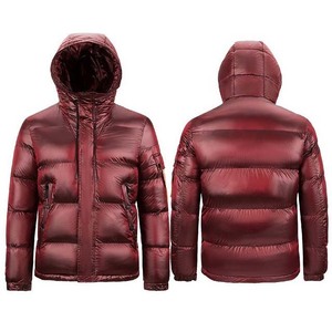 OEM ODM-abrigos acolchados personalizados para hombre, chaqueta acolchada de nailon para exteriores, cálidos, para invierno - Product Image 2
