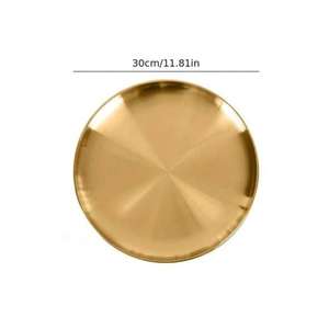 Bandejas rectangulares doradas de precio al por mayor Bandeja de servicio de metal de acero inoxidable para accesorios de hogar y cocina - Product Image 4