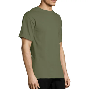 Vente en gros de haute qualité pour hommes col rond logo personnalisé goutte épaule vente à chaud t-shirt de marque t-shirt pas cher prix de l'usine - Product Image 5