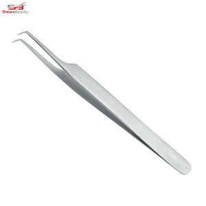 Pince à épiler d'extension de cils japonaise personnalisée en acier inoxydable de haute qualité avec logo 15 pièces outil de beauté à pointe de volume - Product Image 5