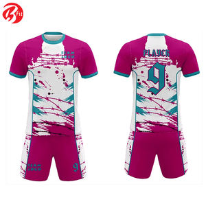 Conjuntos de Uniformes de Fútbol Cortos y Transpirables para Adultos con Corte Automatizado, Camisetas de Fútbol con Impresión por Transferencia de Calor para Equipos - Product Image 3