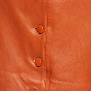 Jupe en cuir décontractée à taille naturelle, mini, respirante, avec fermeture éclair, nouvelle collection d'hiver, taille plus pour femmes - Product Image 6