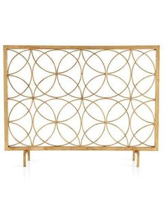 Metal Fireplace Screen/<b>Brass</b> Fireplace Screen/Steel <b>Fire</b> Screen Tempered Glass Screen Frame <b>Fire</b> Screen Iron Fireplace <b>Guard</b> - Product Image 5