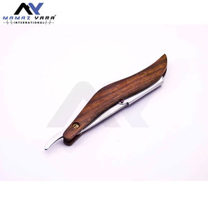 Navaja de Barbero Profesional en Oferta, Hoja de Acero Inoxidable Intercambiable, Mango de Madera Premium, Herramienta de Afeitado Duradera, Afilada y de Bajo Precio - Product Image 6