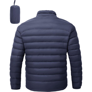 Men's Classic <b>Packable</b> Winter Puffer <b>Jacket</b> New Design Casual Style Weatherproof Breathable Zipper Closure Cotton Filling Woven - Product Image 6