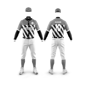 Uniforme de club de baseball personnalisé |   Tenue de baseball d'équipe avec logo et numéros personnalisés |   Ensemble de baseball en polyester respirant - Product Image 3