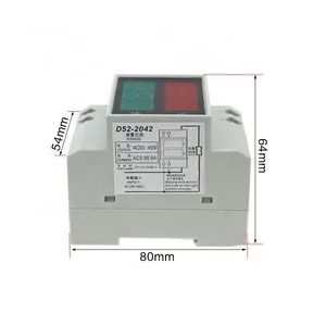 D52-2042 더블 디스플레이 가이드 디지털 전압계 디지털 디스플레이 ac 전압계 ac 미터 헤드 ac 전류계