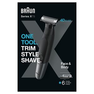 Recortadora de Barba y Afeitadora Corporal Eléctrica Híbrida Inalámbrica para Hombre, Resistente al Agua, con Cuchilla de Cerámica, Herramienta de Aseo Práctica - Product Image 3