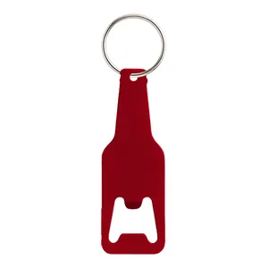 Apribottiglie Personalizzati in Alluminio con Portachiavi per Promozioni - Product Image 3