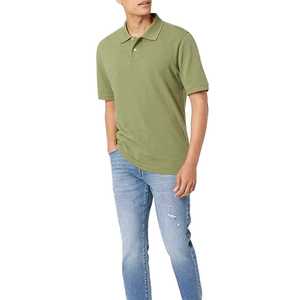 Polo décontracté 100 % polyester pour homme, tissu tricoté respirant, broderie personnalisée pour vêtements de sport de golf – Vente en gros - Product Image 1