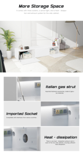 Perfectisan Laser TV Tủ Bó-Máy chiếu với màn hình máy chiếu 100 120 150inch Tủ thông minh hiện đại Nhà Laser TV - Product Image 5