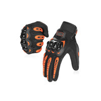 Gants de moto en cuir, à doigts entiers, imperméables, respirants, pour motocross, pour un usage sportif unisexe