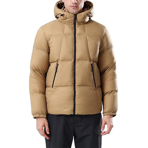 Chaqueta Acolchada Estilo Urbano, Negra, con Capucha, Cuello Alto, Cremallera, Impermeable, de Lona, Servicio OEM, Nailon 2026 - Product Image 3