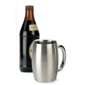 Tazas de café de Metal pulido con espejo redondo de diseño fantástico, taza de mula de Moscú de acero de gran tamaño de alta calidad, accesorios de vajilla - Product Image 2