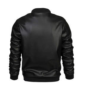 Best Design <b>Sheep</b> <b>Skin</b> Leather <b>Jacket</b> for Men Breathable Wholesale Cheap Price Men Wind Proof Leather <b>Jacket</b> OEM Customized - Product Image 4