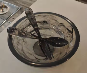 ชามเรซินตกแต่งทำด้วยมือสำหรับบ้านที่หรูหราด้วยงานฝีมือรูปพระจันทร์เสี้ยว - Product Image 1