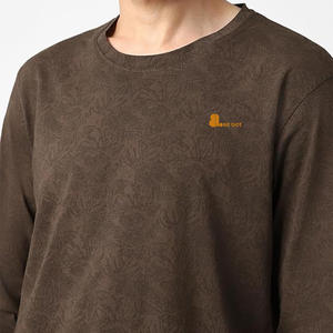 Nueva Camiseta de Manga Larga con Cuello Redondo para Hombre, Camiseta de Algodón con Logotipo Personalizado, Camiseta de Manga Larga con Cuello Redondo para Hombre - Product Image 5