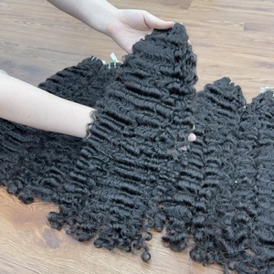 Ready to Ship Raw Pixie Curly Hair Bundles Raw Burmese Curly Hair Fumi <b>Egg</b> Curl Human Hair Extension Bundle Genius Weft - Product Image 2