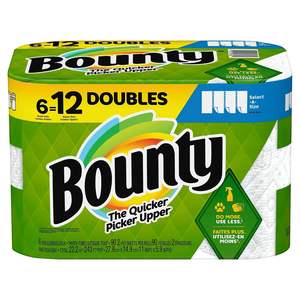 Serviettes en papier Bounty Select-A-Size, 6 rouleaux doubles, blanches, 90 feuilles par rouleau - Product Image 6