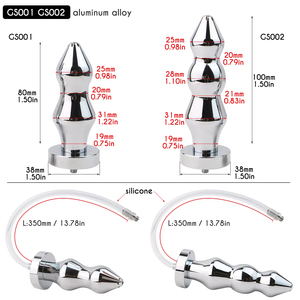 FRRK-3240 Negative Urethral <strong>Cock</strong> <strong>Cage</strong> with Beaded Butt Plug to Pee Clean Anus <strong>New</strong> Chastity Combination Device Sex Toys for Men - Product Image 6