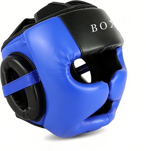 Protector de Cabeza de Boxeo de PU Premium, Diseño Impermeable con Absorción de Impactos, Alta Protección, Acolchado, para Atletas Unisex - Product Image 4