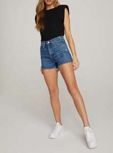 <b>Womens</b> Denim Shorts Classic Vintage High <b>Waist</b> Blue Wide Leg Female Casual Summer Ladies Shorts <b>Jeans</b> For <b>Women</b> - Product Image 4