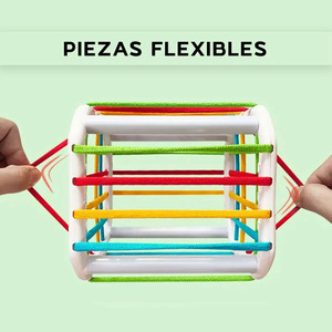 Juguete educativo en forma de cubo para bebés y niños pequeños - Colores surtidos - Product Image 3