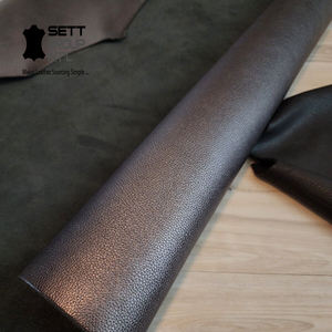 หนังวัวออร์แกนิคสีดำ0.7-1.8มม. แบบเต็มเมล็ดสำหรับรองเท้าเข็มขัดโซฟาเฟอร์นิเจอร์ตกแต่งบ้านงานฝีมือ - Product Image 2