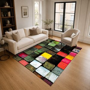 RUGS DEPOT LXDP-0102 Wholesale Red Burgundy Marble Effect Digital Printed Machine Washable Chenille Area Rug Non <b>Slip</b> - Product Image 2