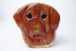 Plaque en bois sculptée à la main avec incrustation d'anges, forme irrégulière, décoration murale, artisanat, fabriqué au Vietnam - Product Image 5
