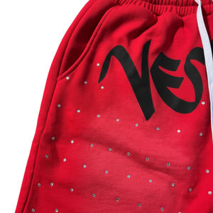 Pantalones cortos de secado rápido sólidos de cintura media personalizados con estampado de pantalla 100% algodón con diamantes de imitación desteñidos por el sol para hombres - Product Image 4