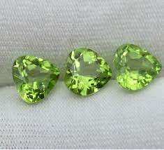 Corte facetado de Grado Superior 100%, forma de trillón Natural, Peridoto, tamaño calibrado suelto, piedra preciosa curativa para joyería de piedra natal - Product Image 2