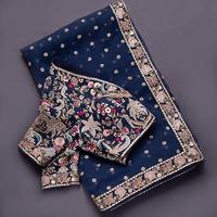Boutique indienne Look riche Créateur à la mode Exportation la dernière exclusivité Royal Fancy Saree Fancy Ethnic Party Wear Femmes Filles