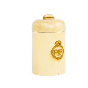 Recipiente de café de madera de teca ecológico con tapa portátil segura Accesorio para taza de té con posos sostenibles - Product Image 1