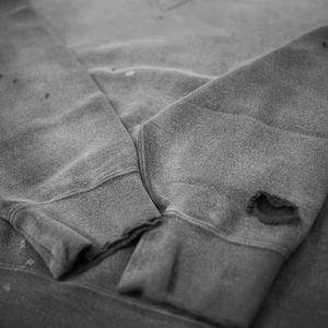 Sudaderas con capucha desgastadas de peso pesado de algodón de rizo francés de gran tamaño Hip Hop personalizado lavado con ácido sudaderas con capucha desgastadas - Product Image 3