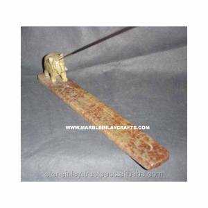 Porta Incienso de Piedra de Savia Hecho a Mano con Figura de Elefante - Product Image 1