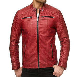 Veste en cuir d'hiver pour hommes High Street Fashion tissu à capuche avec des caractéristiques chaudes grande taille vêtements de plein air - Product Image 1