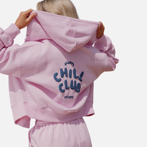 Sudadera con Capucha Oversize de Forro Polar para Mujer OEM, Logotipo Personalizado, Impresión 3D Puff, Poliéster/Algodón de Alta Calidad, Peso Pesado, Estilo Urbano - Product Image 5