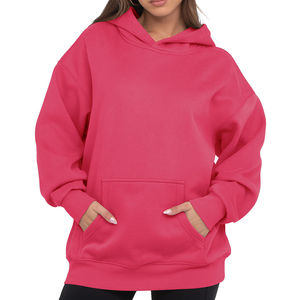 Sudadera con Capucha Deportiva Rosa para Mujer, Personalizable al por Mayor, Antiarrugas y Transpirable, Último Modelo - Product Image 6