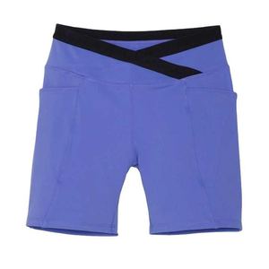 <b>Women's</b> Solid High Waist Workout Shorts From Factory Supplier in Soft Breathable Spandex/<b>Nylon</b> Custom Fit Gym Yoga Wear OEM/ODM - Product Image 2