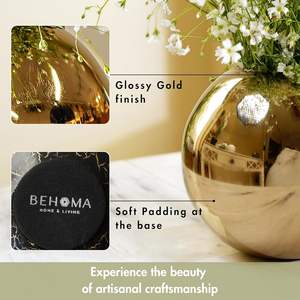 Elegante florero de metal hecho a mano, centro de mesa decorativo para el hogar, sala de estar, vestíbulo del hotel y exhibición de decoración de bodas - Product Image 3