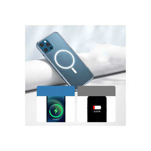 Coque en silicone transparente blanche Netzy pour iPhone 11 Pro compatible MagSafe TacSafe anti-traces de doigts avec recharge sans fil - Product Image 2