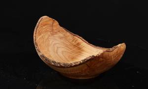 Bols en bois faits à la main (grande taille) porte-nourriture et légumes salade de luxe pâtes servant antique - Product Image 4